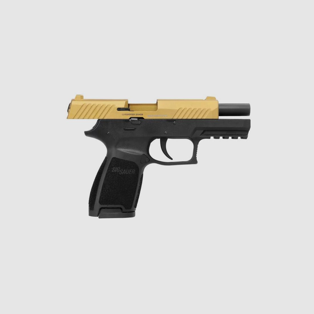 Sig Sauer Schreckschuss Pistole P320 Gold - 9mm P.A.K.