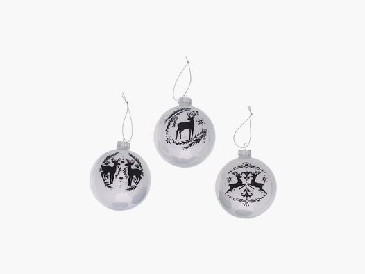 LivingActive Adena Conjunto de 3 bolas de Navidad