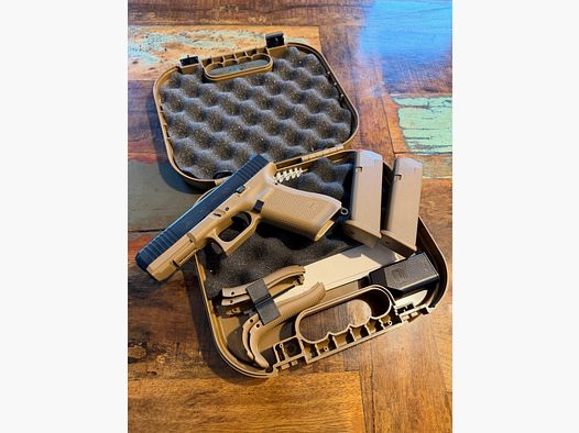 Pistolet semi-automatique Glock 17 Gen.5 FS/FXD "FR Coyote" cal.9x19 Armement standard Armée française