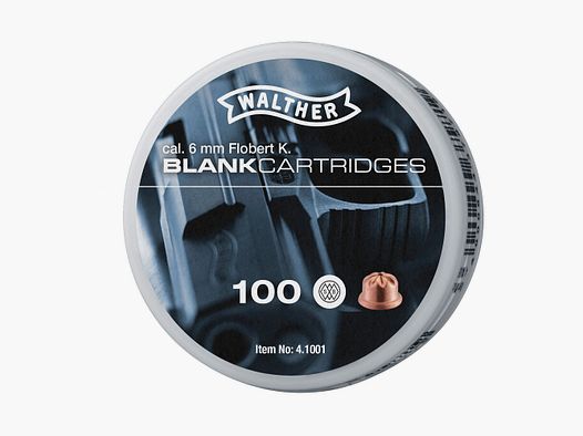 Walther blank cartridges caliber 6mm Flobert - 100 shots