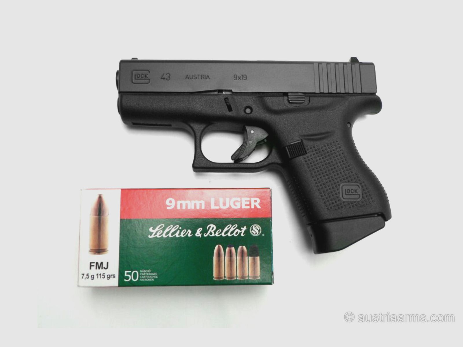 Glock 43, 9 x 19 mm, Bild 1 von 2