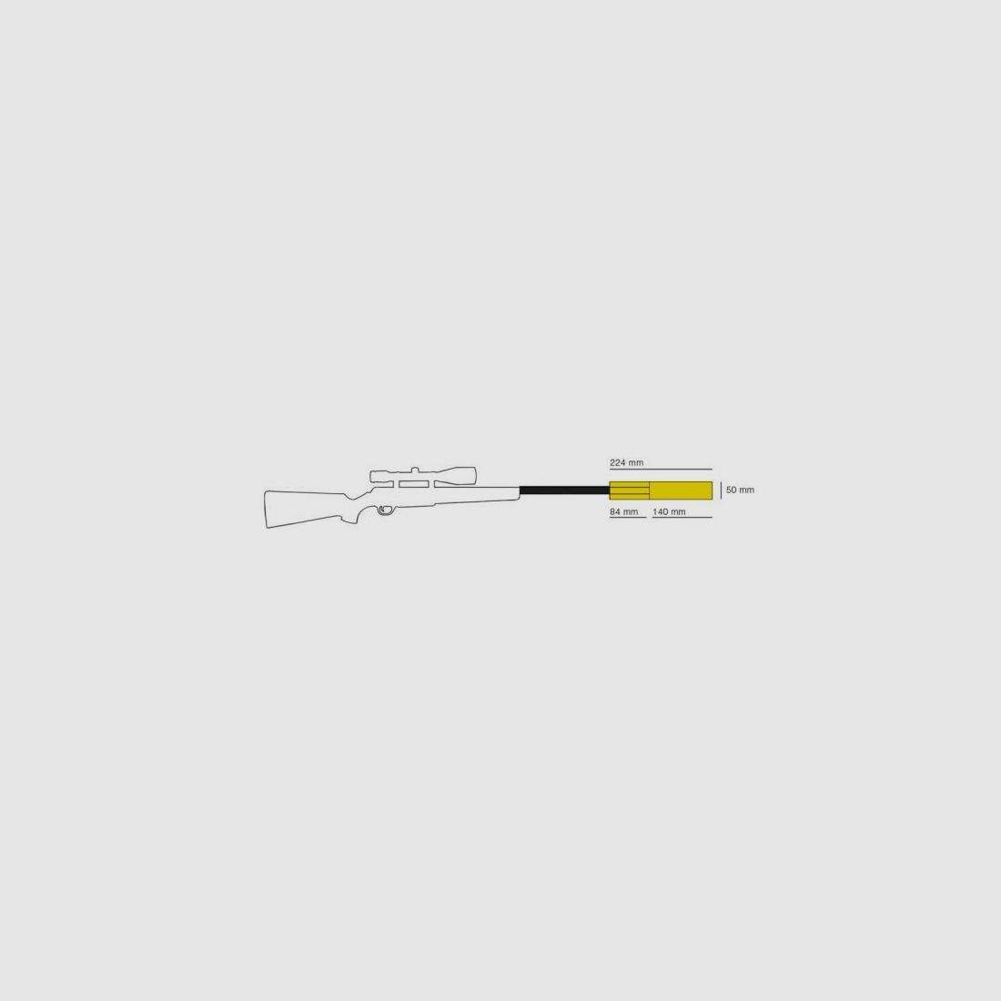 HAUSKEN Silencer for EWB Weapons Jakt JD224 XTRM MKII - Telescope .30/7.62 Thread 18x1 (34+ dB)