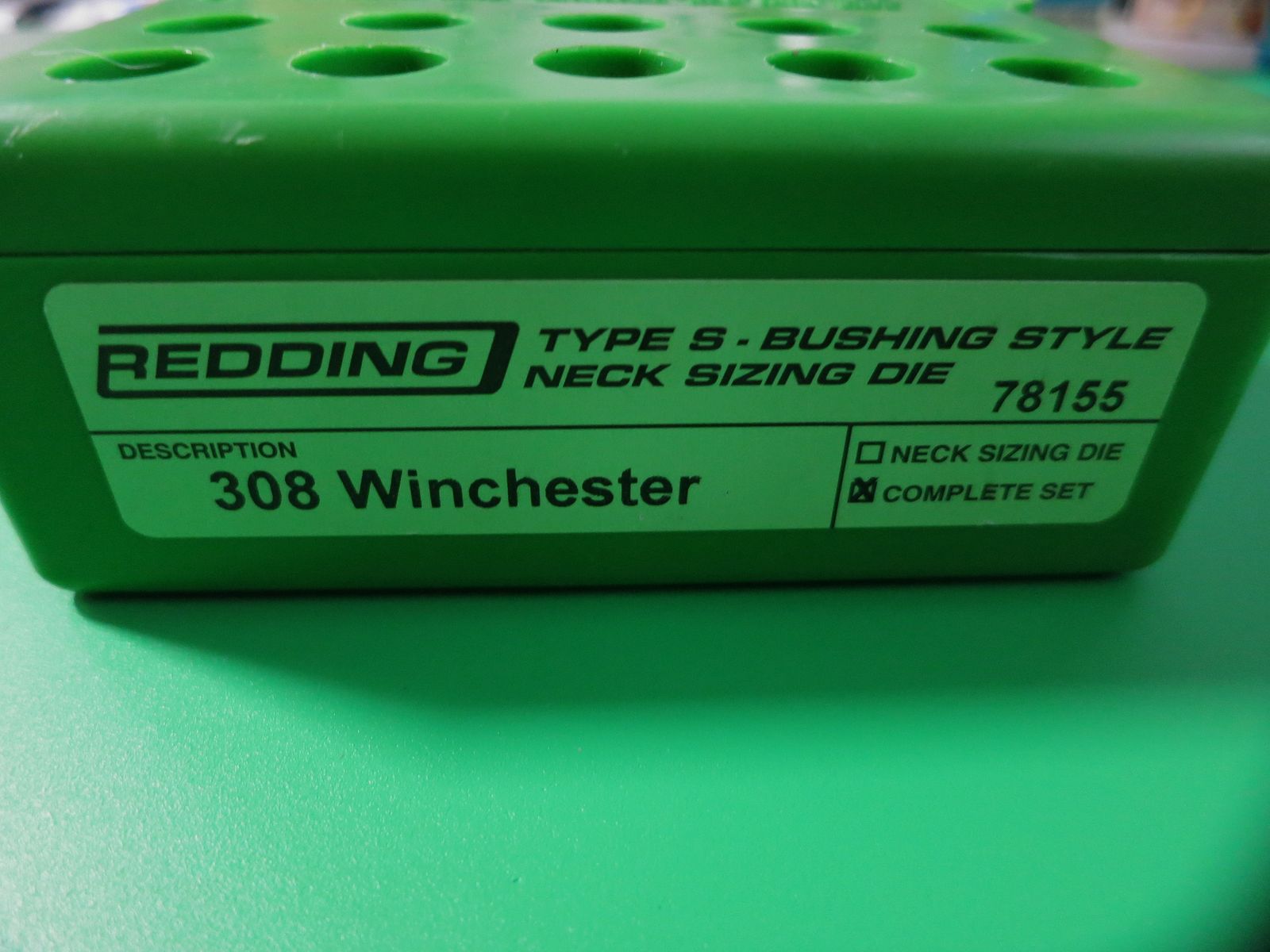 Redding Type-S  Bushing Steyle Neck Sizing Die Set 308 WIN- Art. 78155