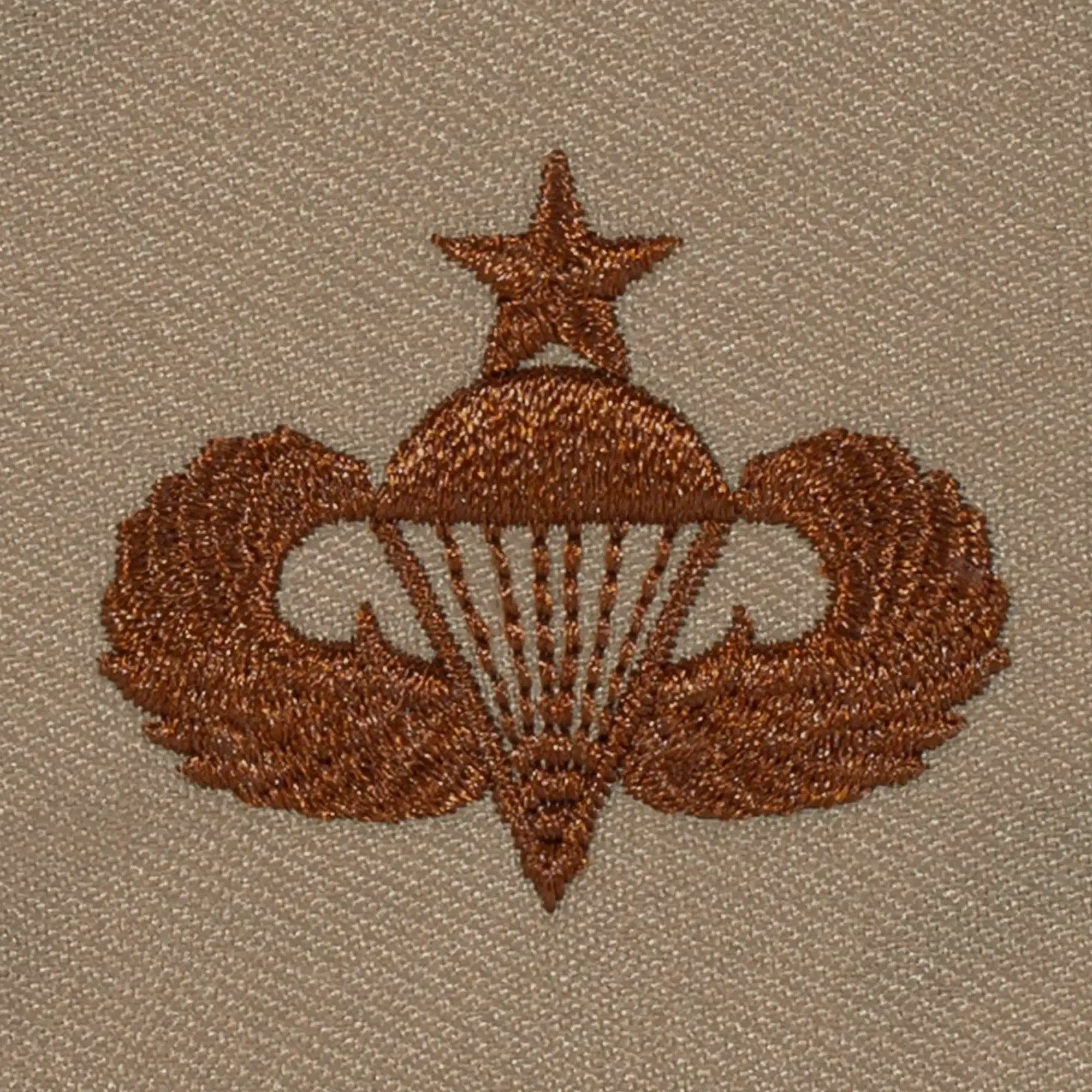 JR Emblem Co. JR Emblem Co. Abzeichen US Senior Parachutist Textil desert