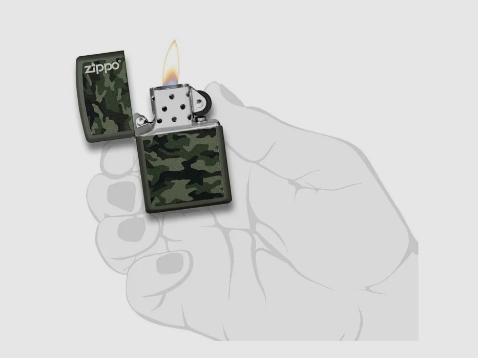 Zippo benzineaansteker camouflage