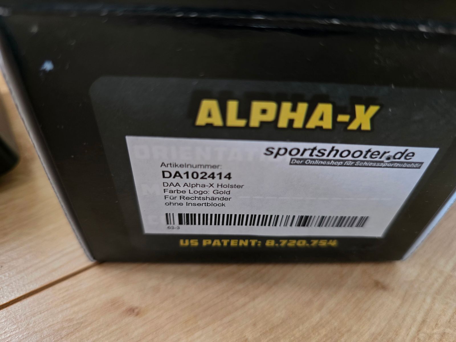 Double Alpha-X mit Gürtel, Magazinen und Adapter