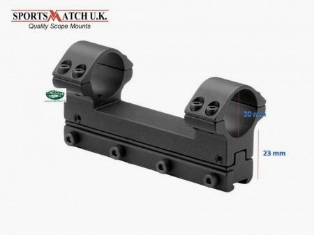 SPORTSMATCH 1-teilige Montage 30 mm hoch für 11 mm Schiene - verstellbar