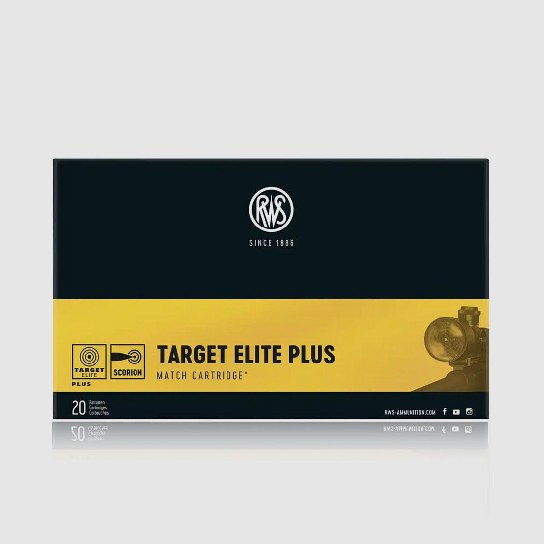 RWS Target Elite Plus Match Buechsenpatrone 250 grs .338 Lapua Magnum