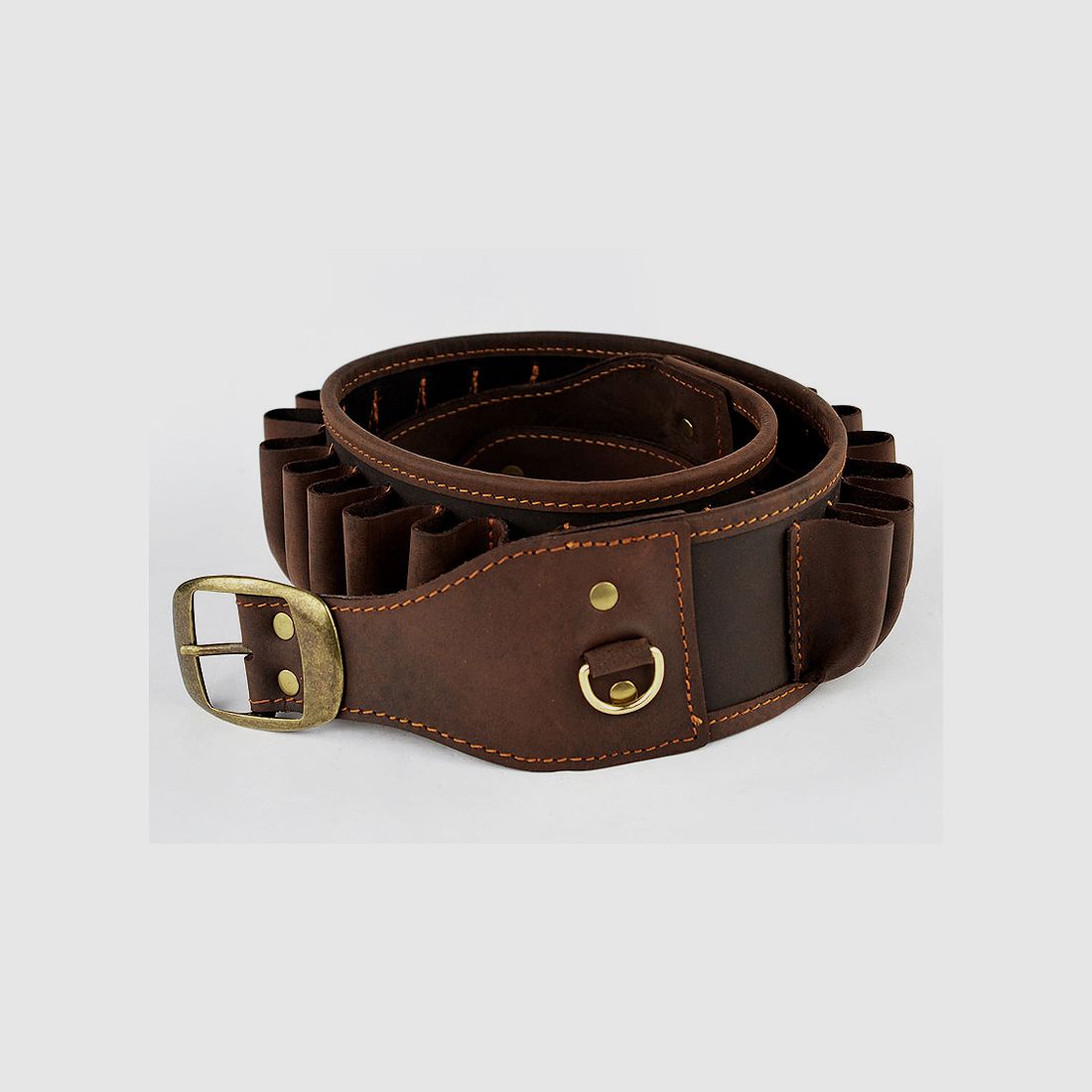 Ceinture à cartouches de fusil en cuir de buffle