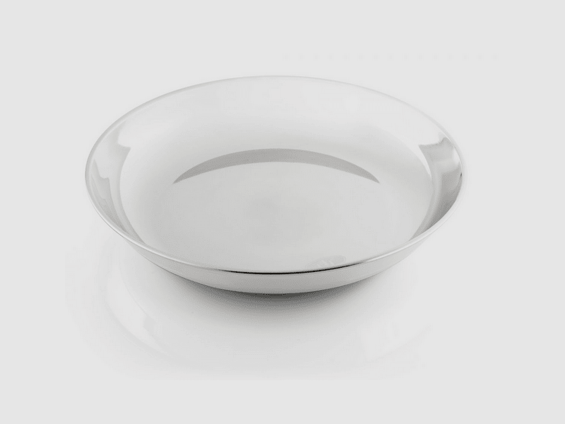 GSI Outdoors Glacier Plato de Acero Inoxidable