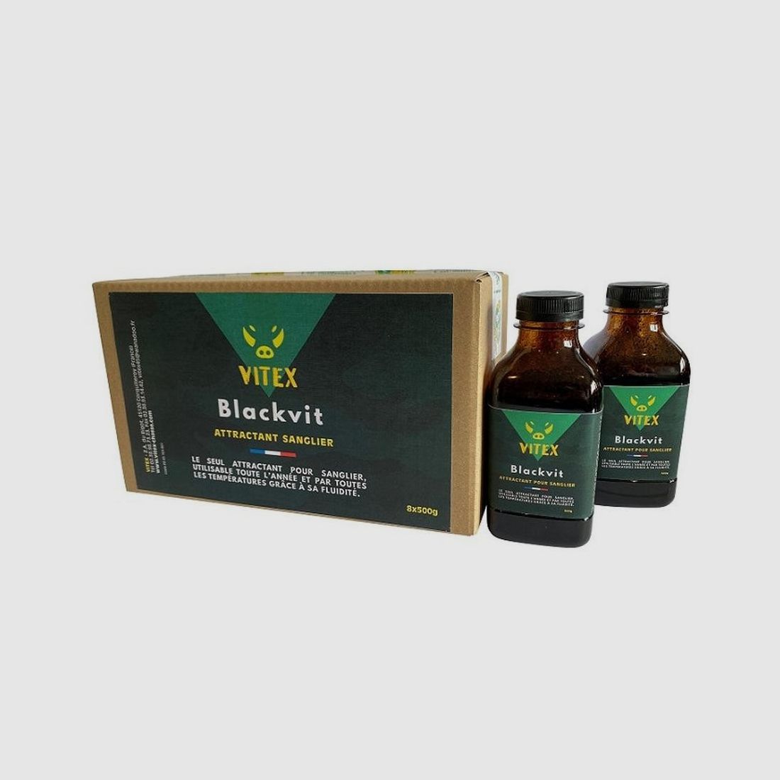 Patronen Attractif Sanglier Tout Temps Vitex Blackvit - 8 Stück - Kraftvoll und Langlebig - Zieht Effektiv den Wildschwein an, Bild 3 von 3