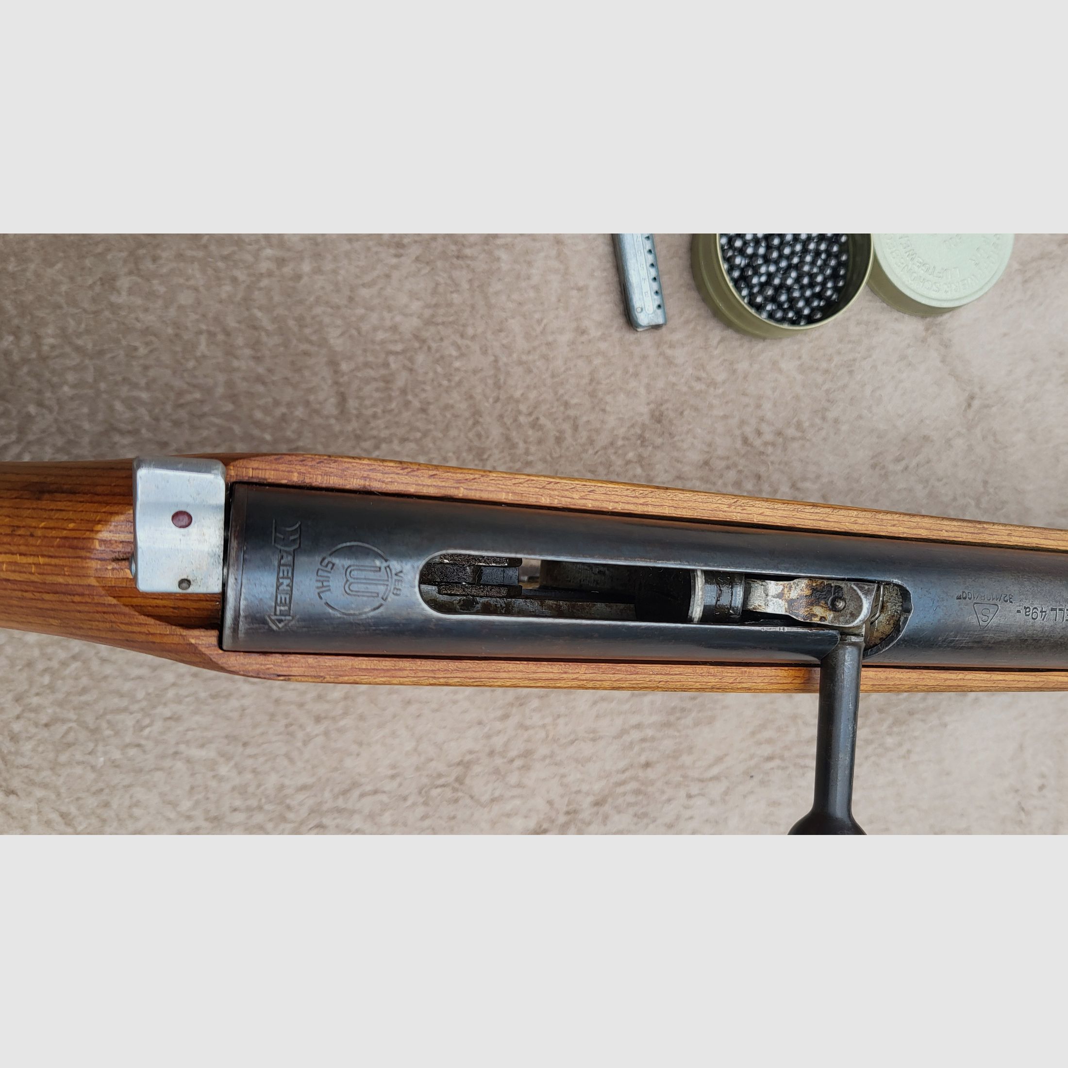 Luftgewehr mit Magazin, Modell Haenel 49a zu verk.