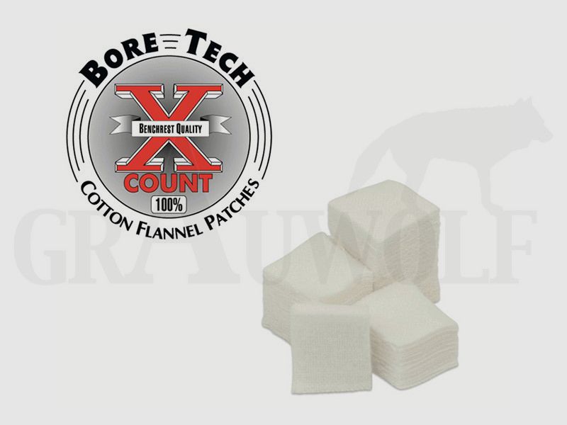 Bore Tech X-Count Patch 3/4" quadrato .17 Cal. 1000 pezzi
