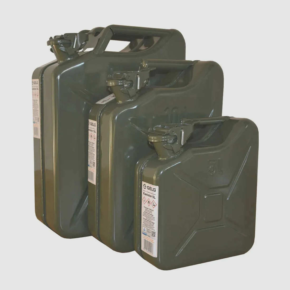AB Nato Benzinkanister Stahlblech 20 Liter oliv neu