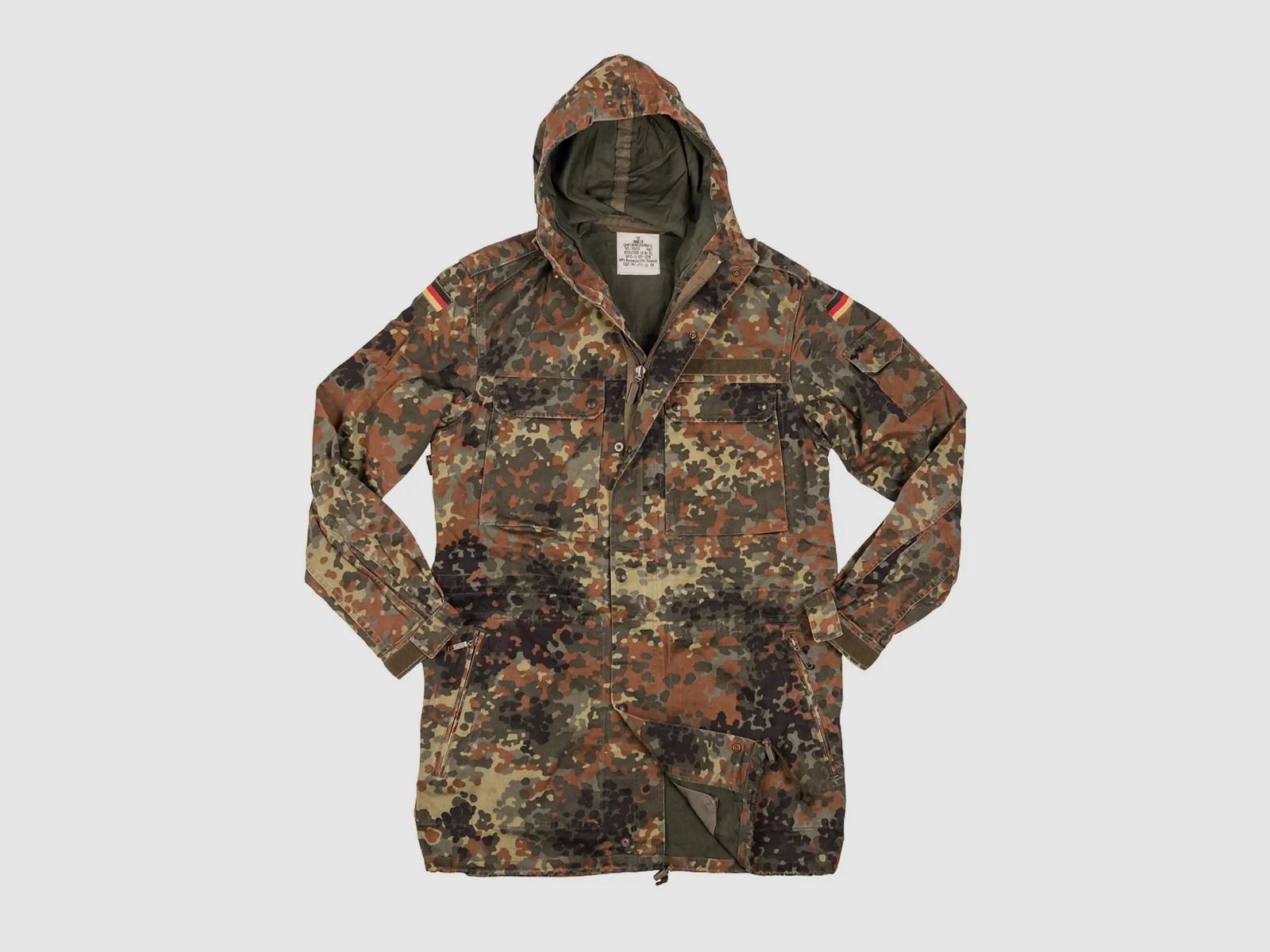 Bundeswehr Original Bundeswehr Original Bundeswehr Feldjacke / Parka mit Unterziehfutter gebraucht - 12