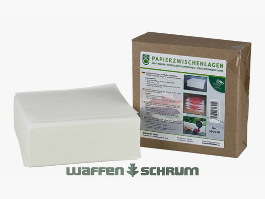 Papiertussenlaag voor burgers 1000 stuks voor ongeveer 500 burgers 14x14cm