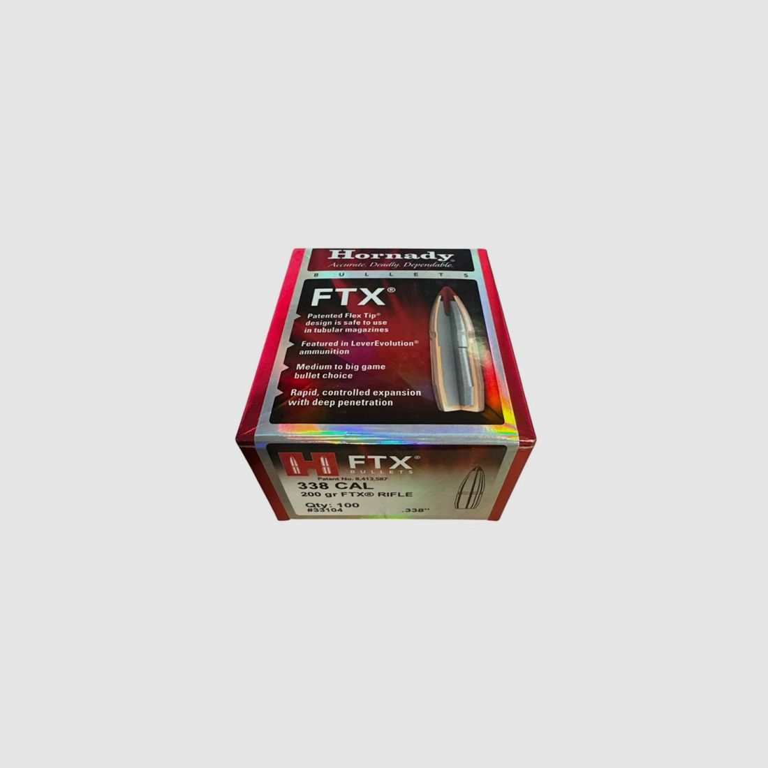 Hornady .338 Caliber (MARLIN EXPRESS) FTX in 200 Grain