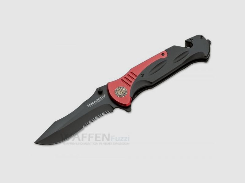 Fire Chief Rettungsmesser Non Assisted Schwarz / Rot