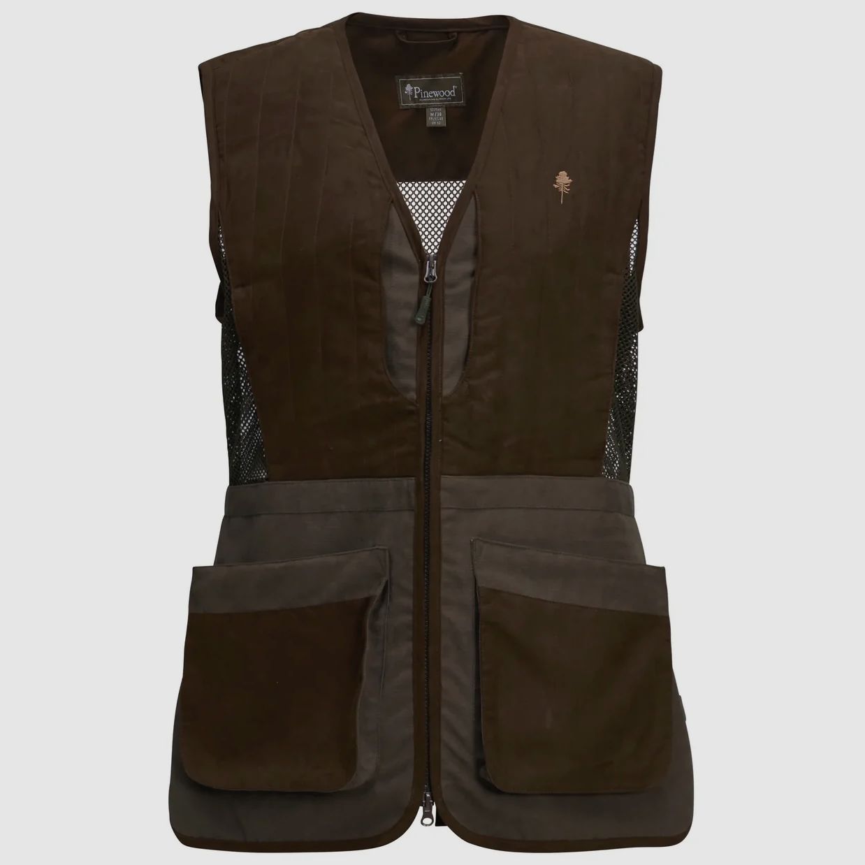 Pinewood gilet da tiro da donna taglia S marrone scamosciato