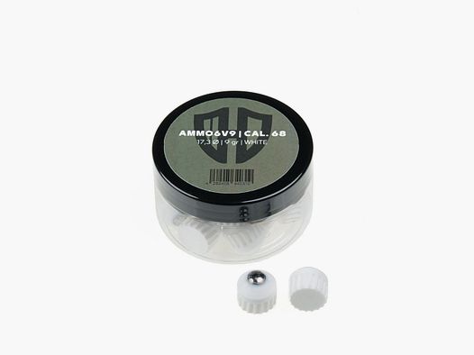 Ammunition Ammo6v9 | White 9g | POLYURETHANE | Cal. 68 | UMAREX T4E HDR.68