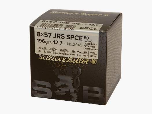 Sellier & Bellot Amunicja Karabinowa 8 x 57 IRS 12,7g Soft Point Cutting Edge Opakowanie zbiorcze 50 sztuk