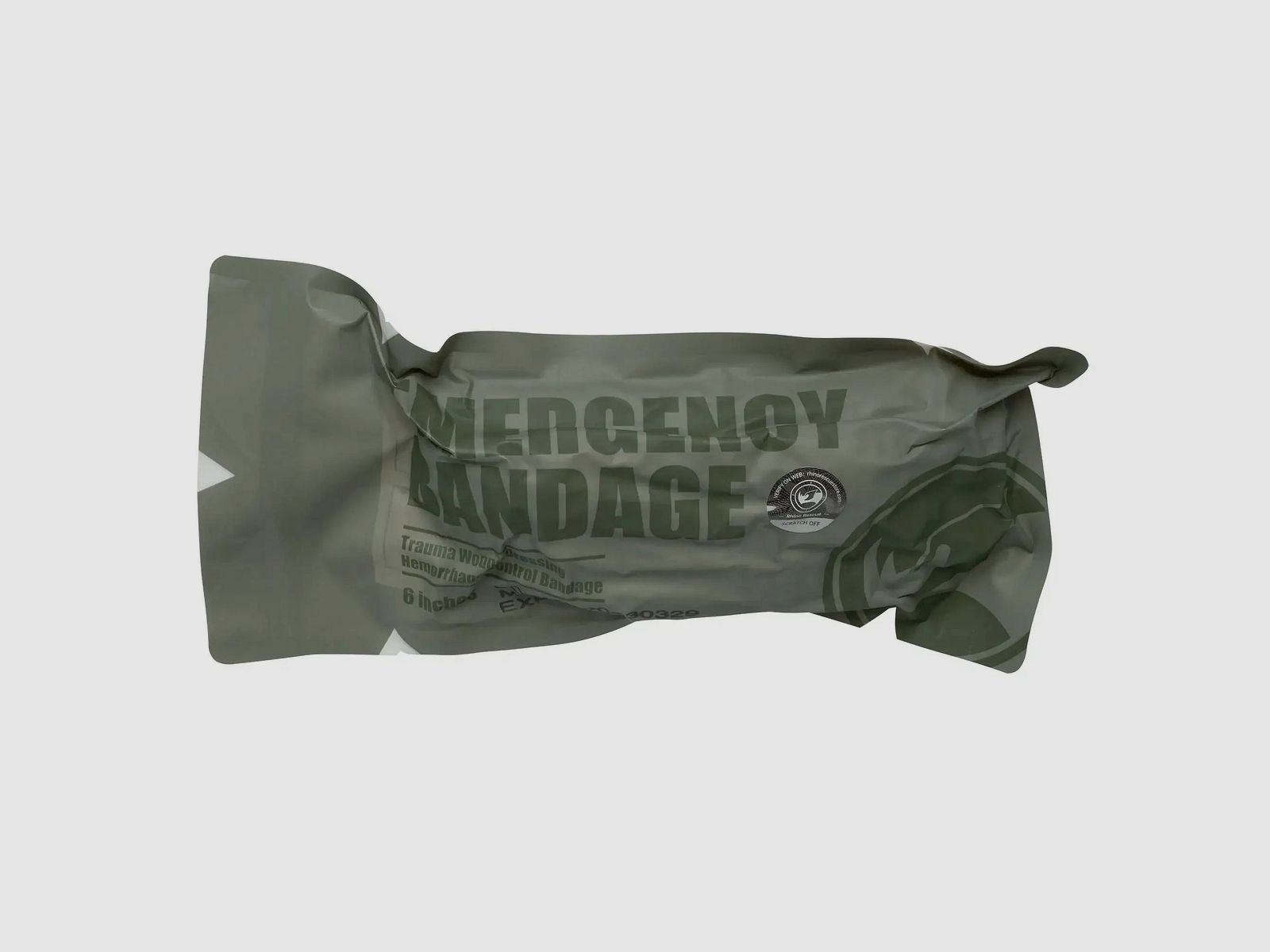 Rhino Rescue Bandage d'urgence 6 pouces - Olive