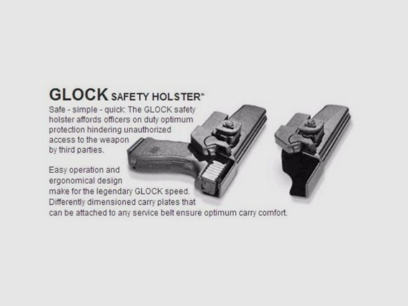 GLOCK Safety Holster mit Tandemtrageplatte