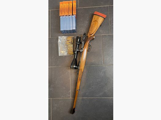 Mannlicher Schönauer Stutzen 1950 Steyr Puch 6,5x54 MS Leupold