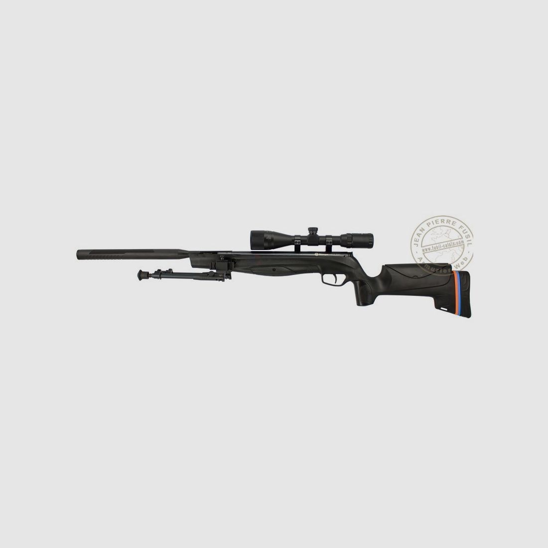 Druckluftbüchse STOEGER RX20 TAC Suppressor 4,5 mm (19,9 Joule) - Zielfernrohr 3-9x40 und Zweibein, Bild 1 von 5