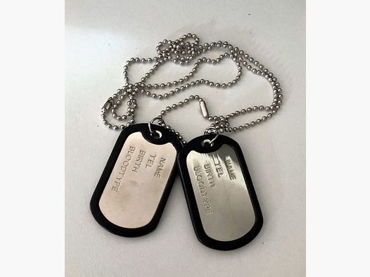 Militaire Plaat Kleur Zilver