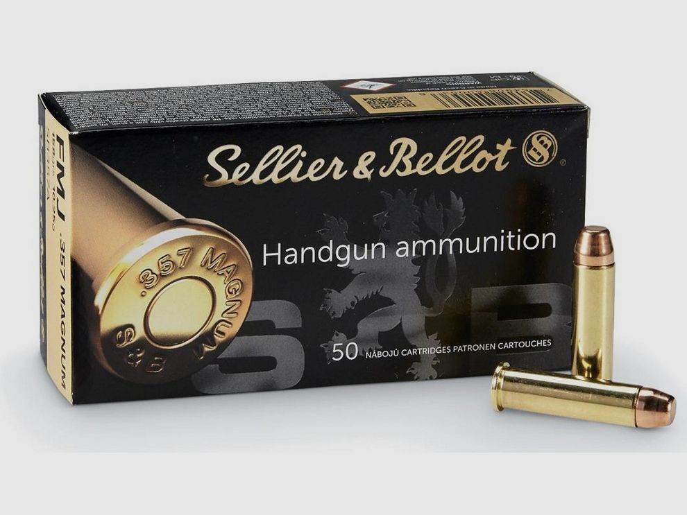 Munitions Sellier Bellot cal 357 mag FMJ 158 grs par 1000, image 1 sur 2