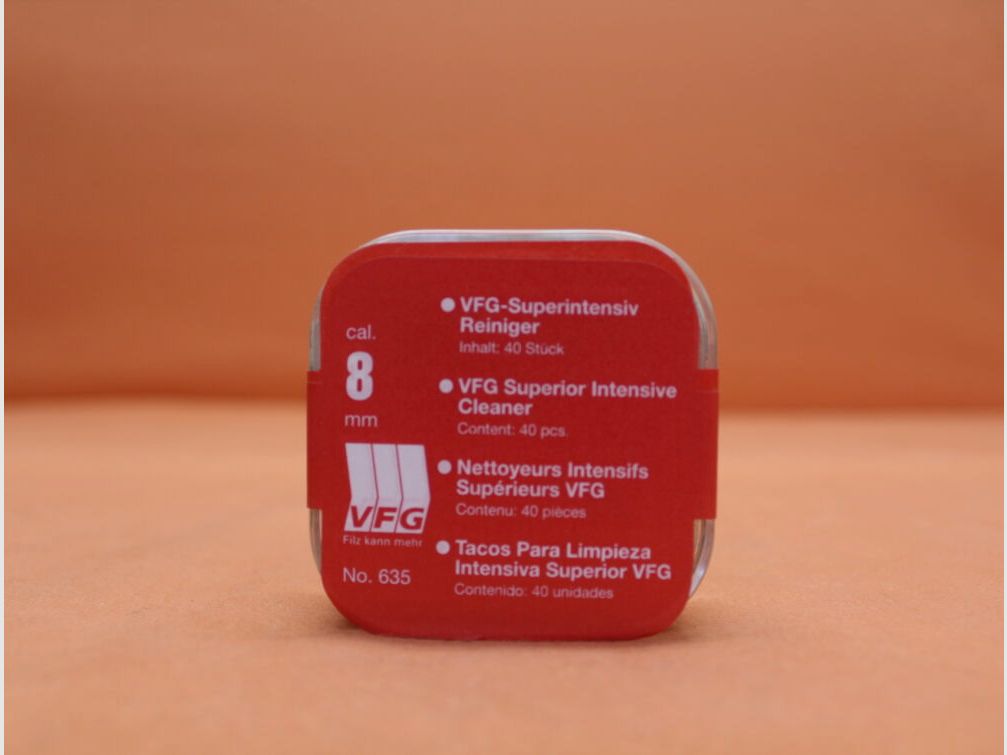 VFG. VFG-Super-Intensivreiniger 8,0mm (635) 40 St. Spezialfilz mit Messingfasern