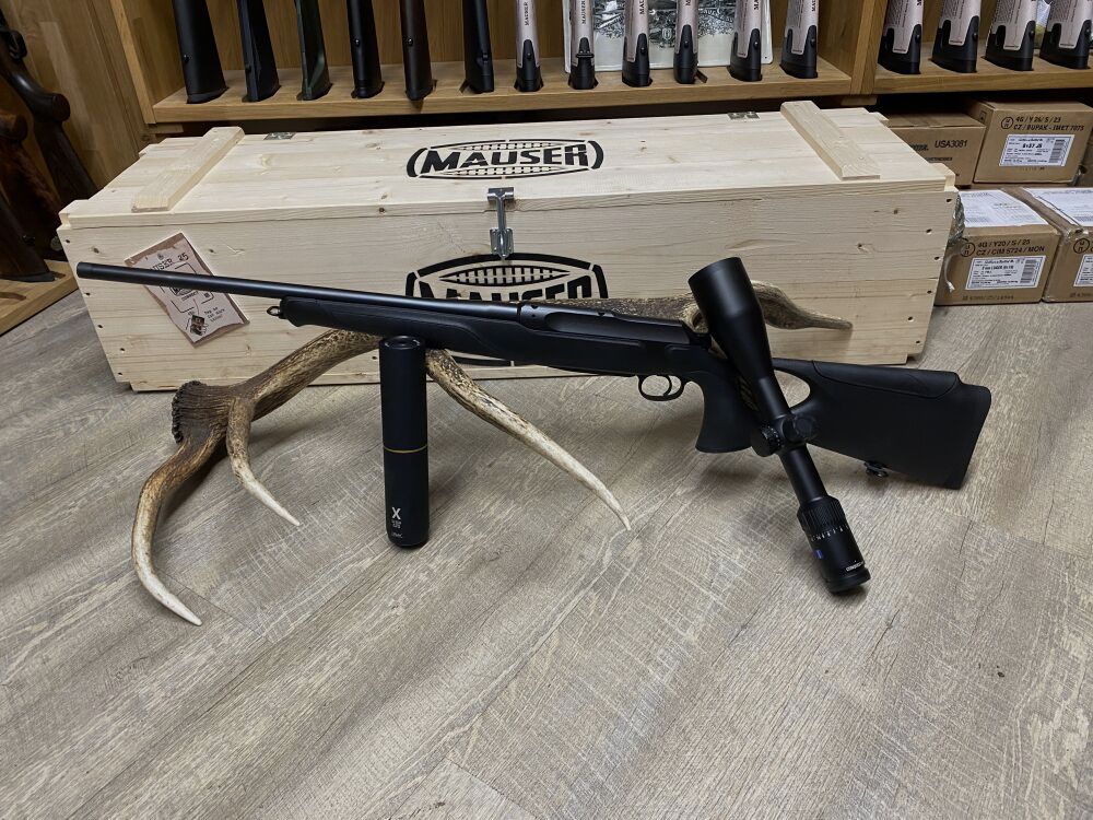 Sauer 505 Synchro XT, avec Zeiss Conquest V4 3-12x56, image 1 sur 2