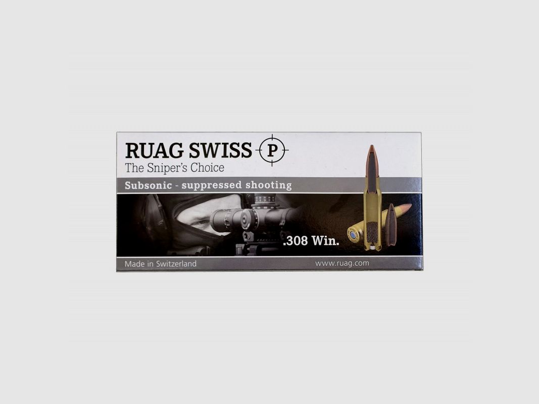 RUAG SWISS P 308 WIN 240 GRS HPBT SUBSONIC 20 STK