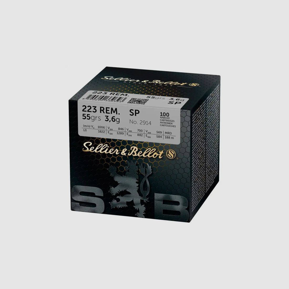 SELLIER & BELLOT .223REM - SP / TM - 55GRS. - 100 POCISKÓW