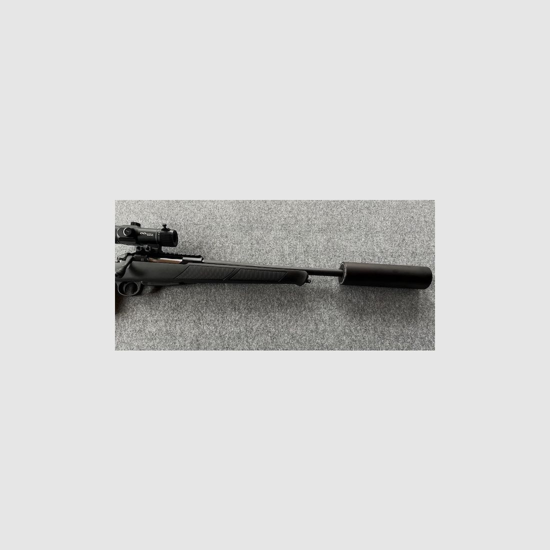 Mercury Rover G2 Thumbhole .308 Win. mit Jaki Schalldämpfer und DDoptics RedDot MAG 1-4x22