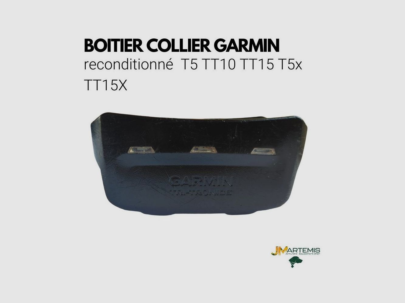 PIECE POUR GPS GARMIN : BOITIER DE CHARGEMENT COLLIER TT15 ET T5, image 1 sur 3