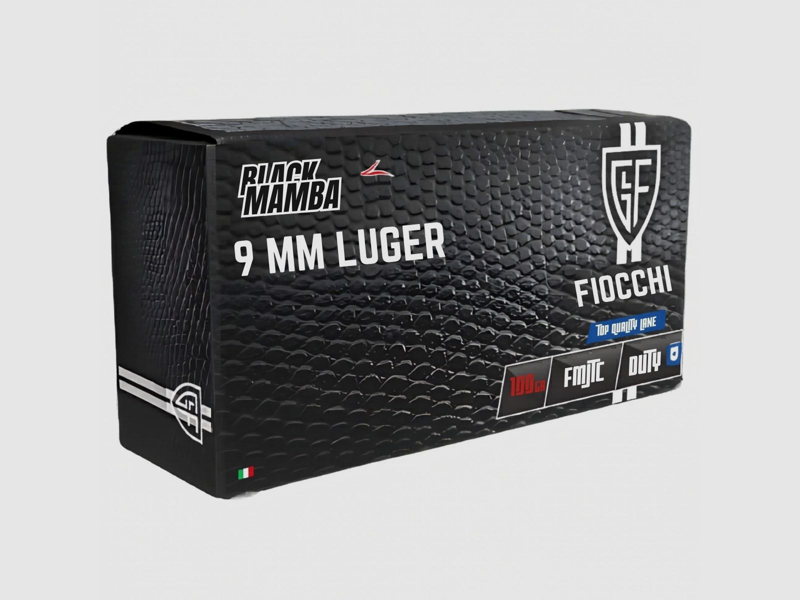 9x19 Fiocchi FMJTC Black Mamba 100gr/6,48g (709412), imagen 1 de 2