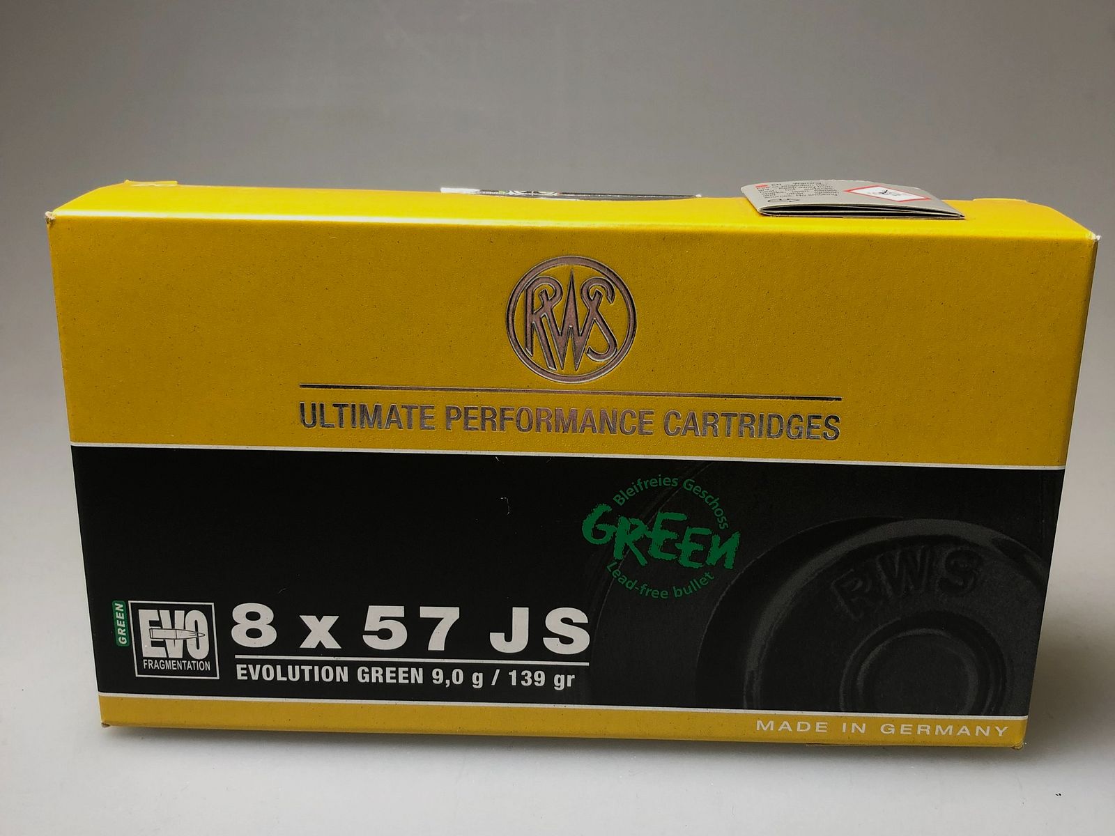 Munition RWS Evolution Green 9.0g 8x57 IS