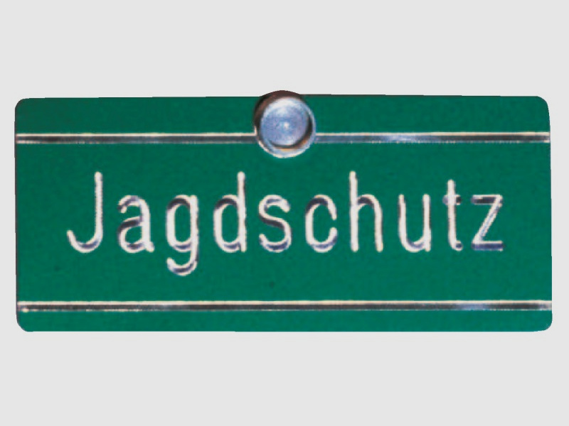 Schild "Jagdschutz", Aluminium