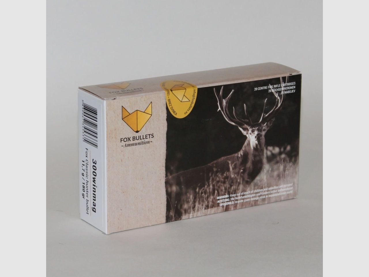 Fox Bullets Classic Hunter .300 Win. Mag. 180GR / 11,7g bleifrei 20 Patronen