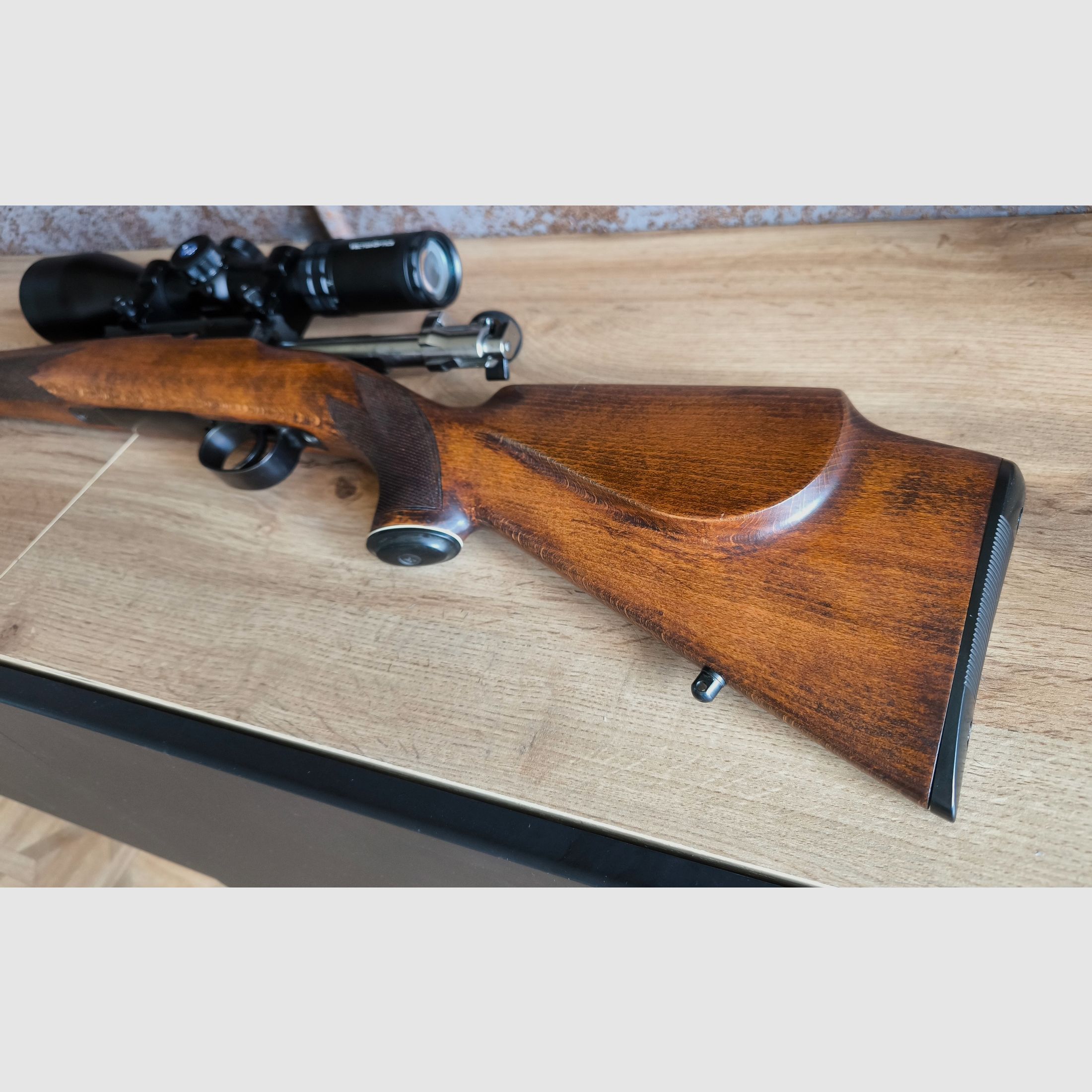 Repetierbüchse M38 Schweden Mauser 6,5×55 SE – jagdlich umgebaut, Zielfernrohr und Zubehör