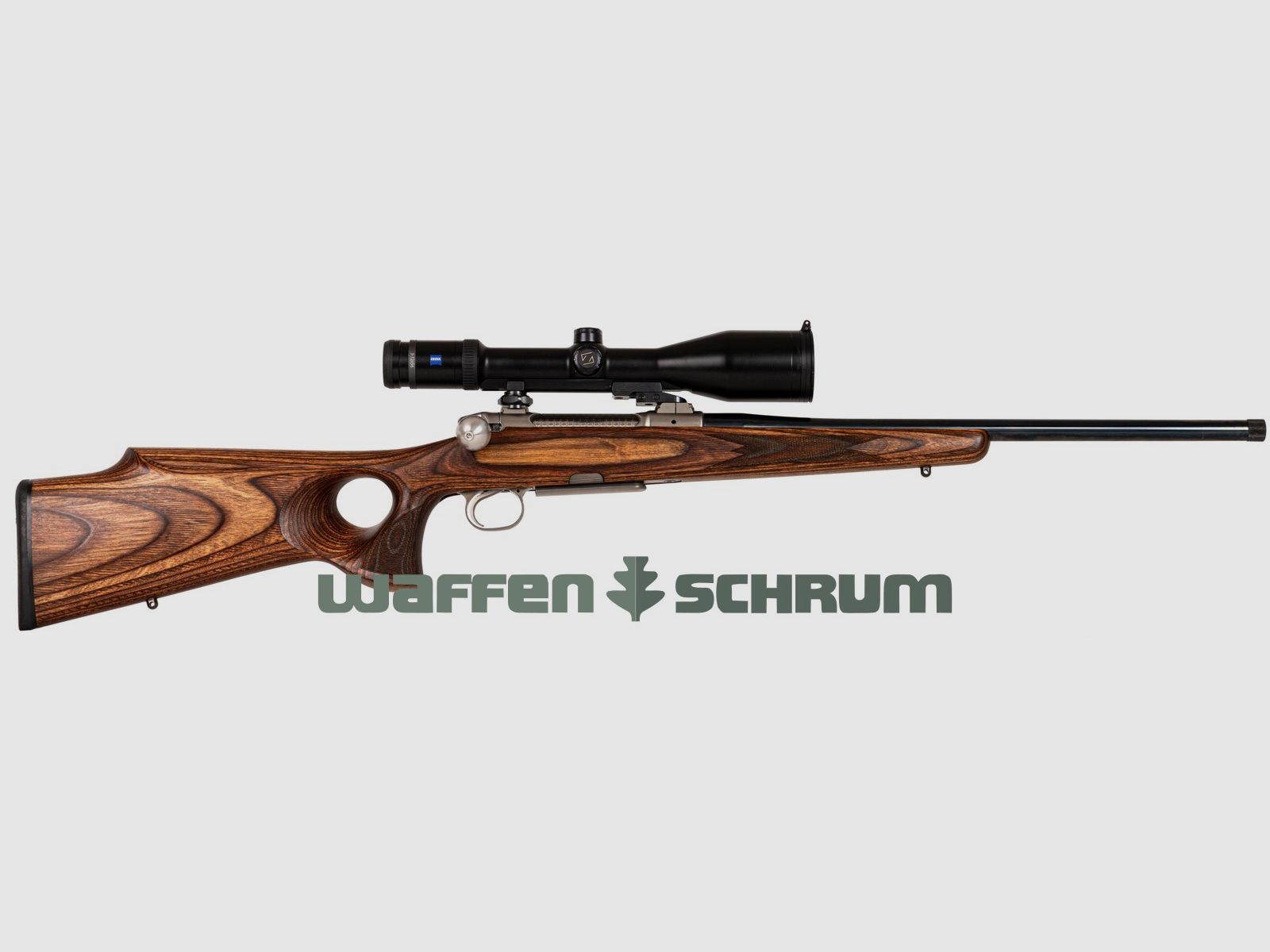 Heym SR 30 Edelstahlsystem .308Win , ZF Zeiss HT 3-12x56 Abs. 60 bel., Heym SM, , zusätz. 5er u. 8er Magazin (Stahl), Gewinde:M15x1, LL:51cm