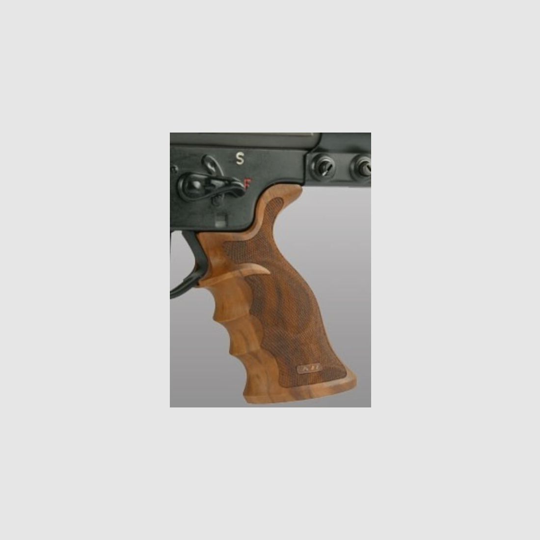 KN Nill KN NILL Griff H&K PSG1 / G3 / HK91 / SR9 etc. Fingerrillen, angedeutete Handballenauflage, Rhomlas