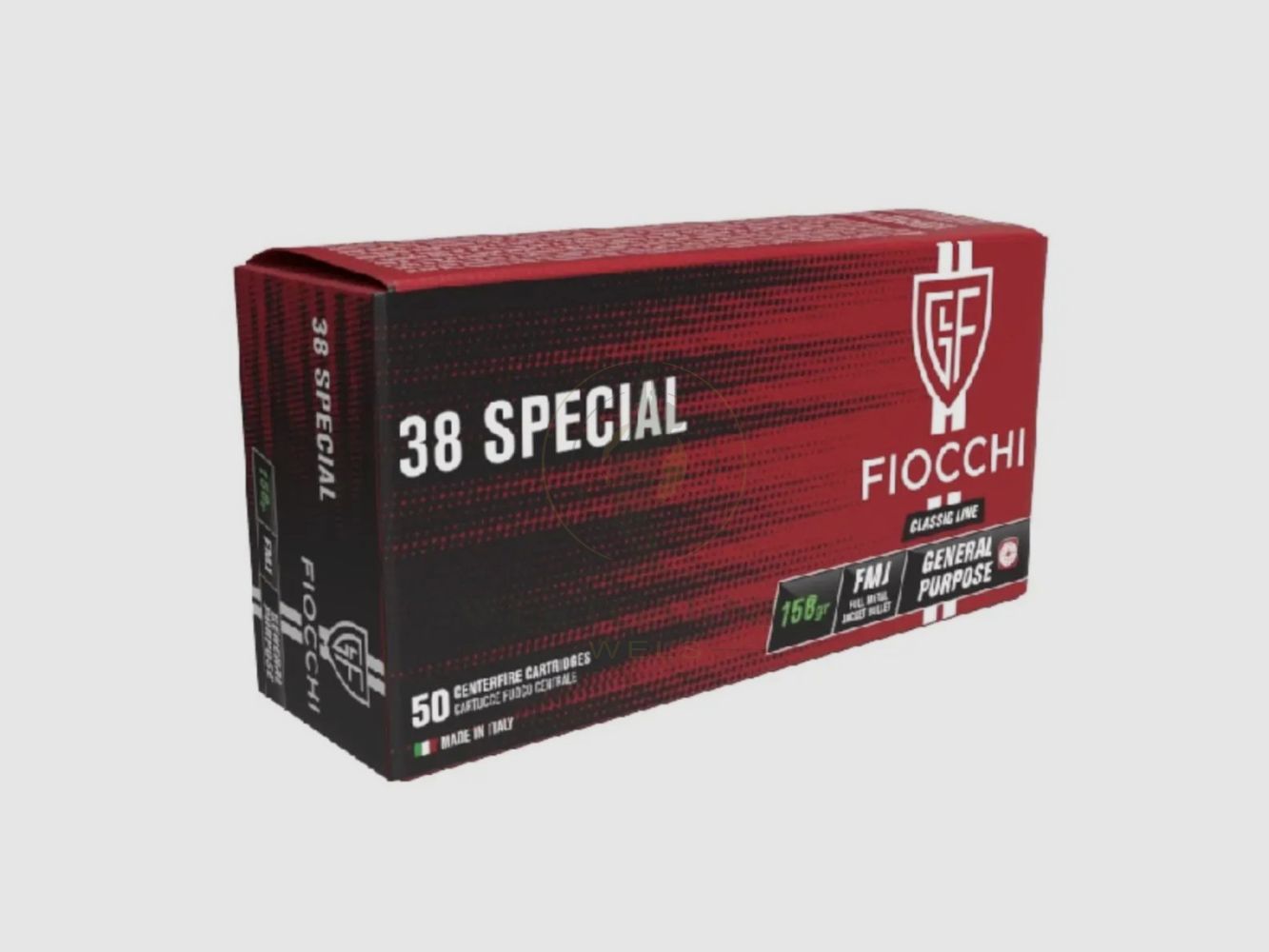 Fiocchi .38 Special FMJ 10,2g/158grs 50st.