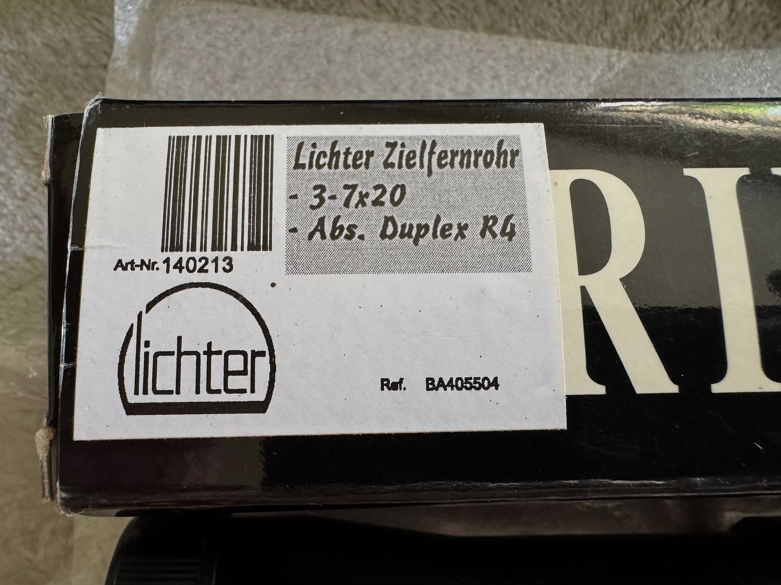 Lichter scope 3-7x20, lightweight scope for 11mm rail with up to 7 times magnification