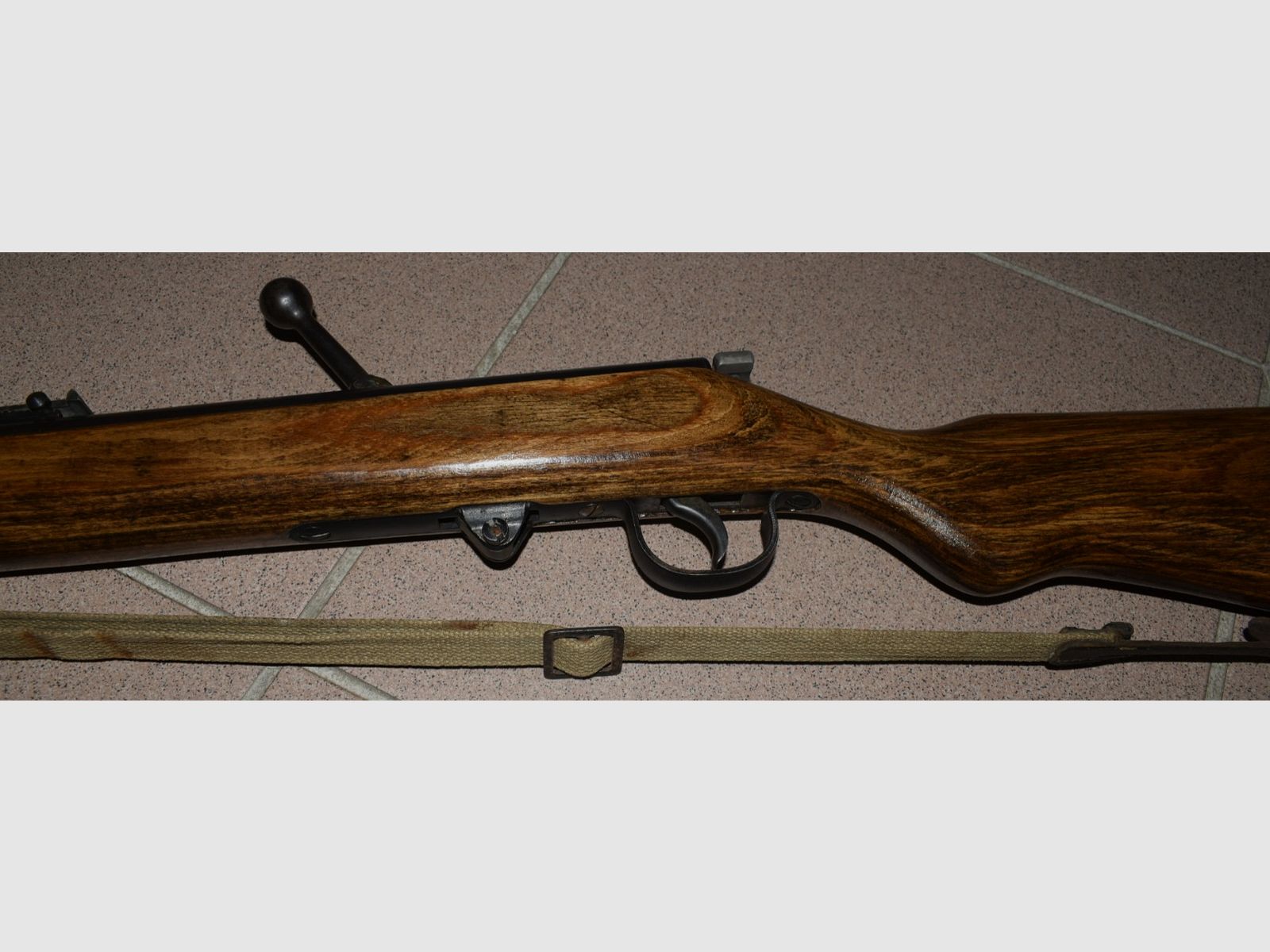Luftgewehr Haenel 49a, sehr frühes GST Gewehr, Lauf gestempelt, Feder und Dichtung Neu