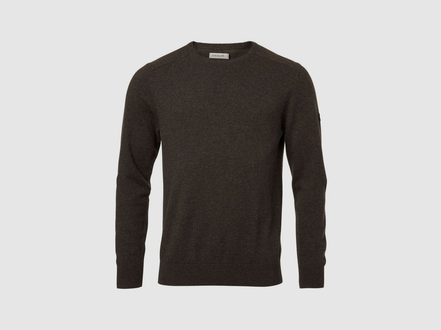 Chevalier Milford O-Neck Wool Pullover Men Antler Brown L