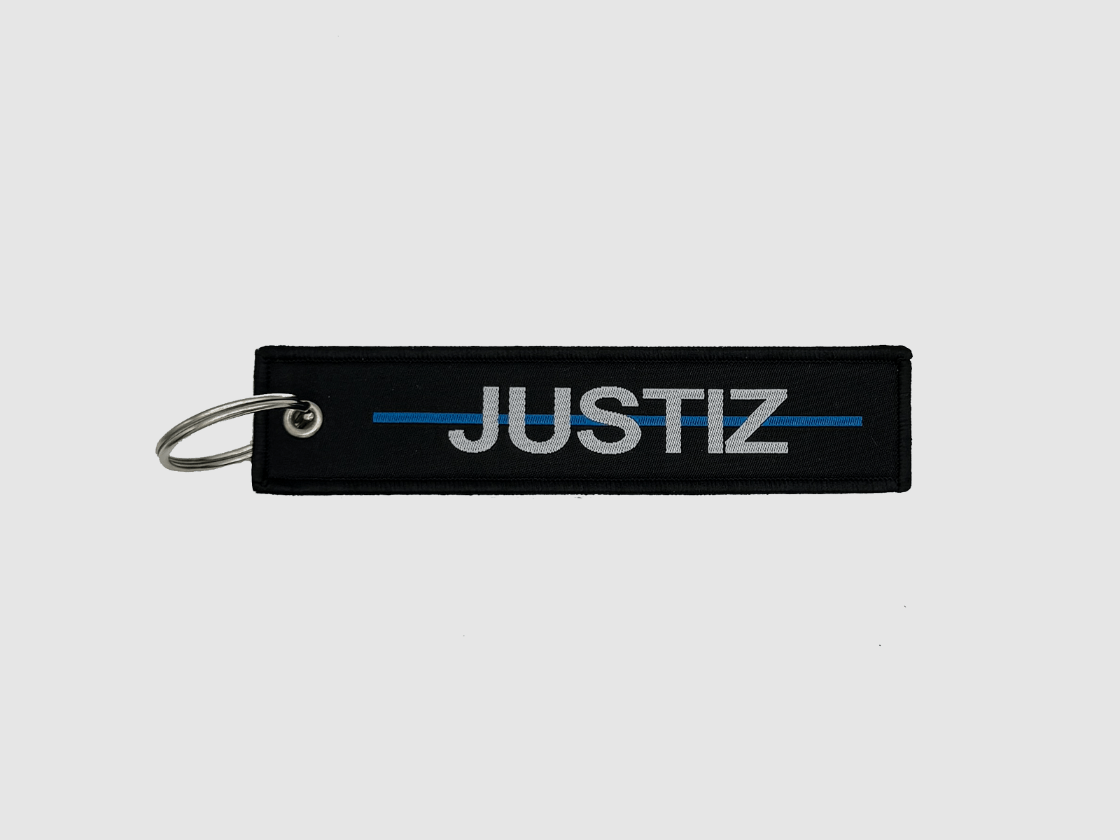 Justice Blue Line Keychain