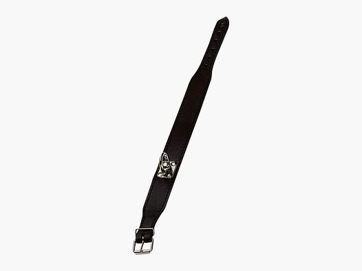 Schweißhalsung Leder Braun - S